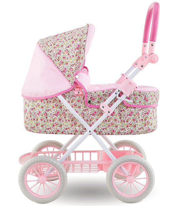 Baby Doll Pink Floral Pram - Cardeva