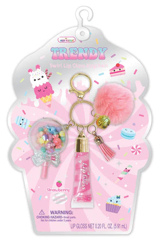 Swirl Lip Gloss Key Chain - Cardeva