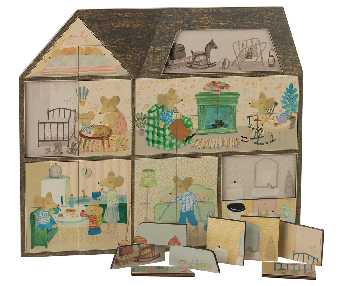 Mouse Hole Farmhouse Puzzle - Cardeva