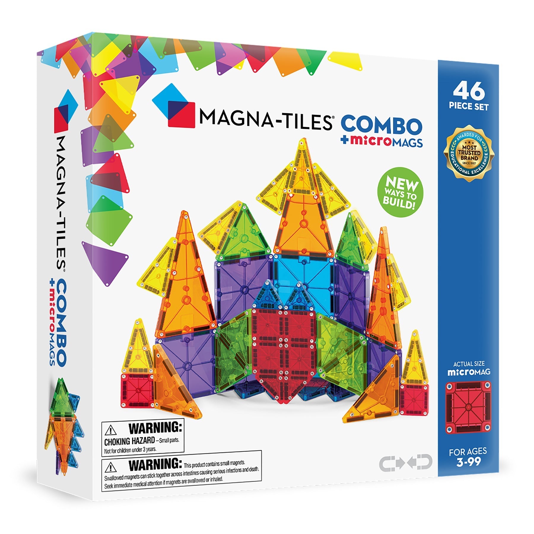 Magna Tiles Combo MicroMags 46pc - Cardeva