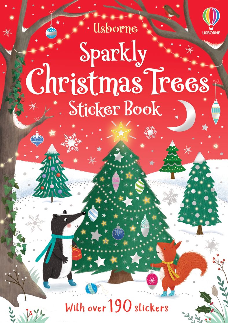 Sparkly Christmas Trees Sticker Book - Cardeva