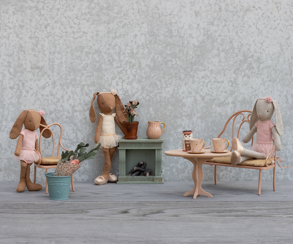 Dark Powder Mini Vintage Bench - Cardeva