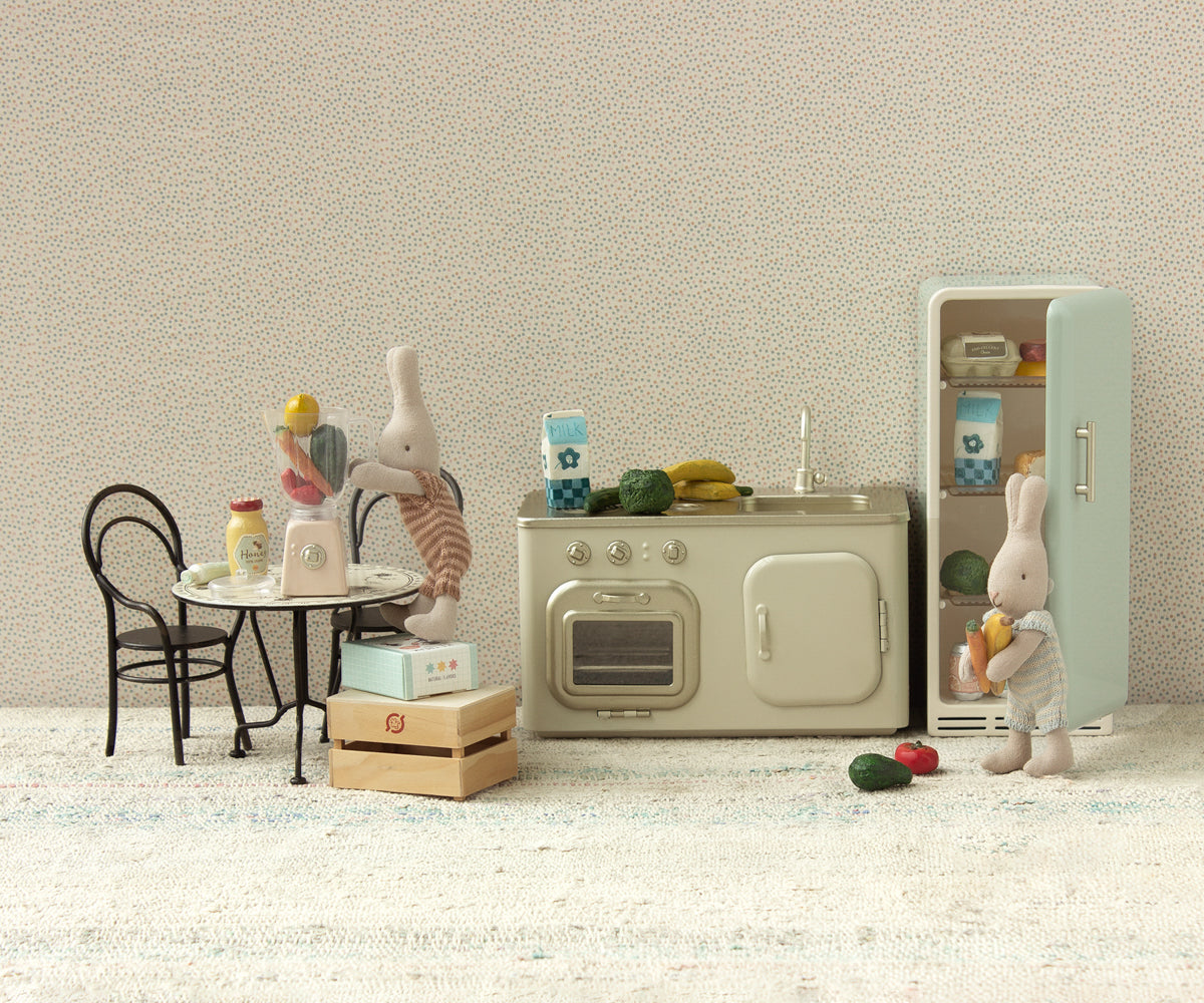 Miniature Dining Table Set w/ 2 Chairs - Cardeva