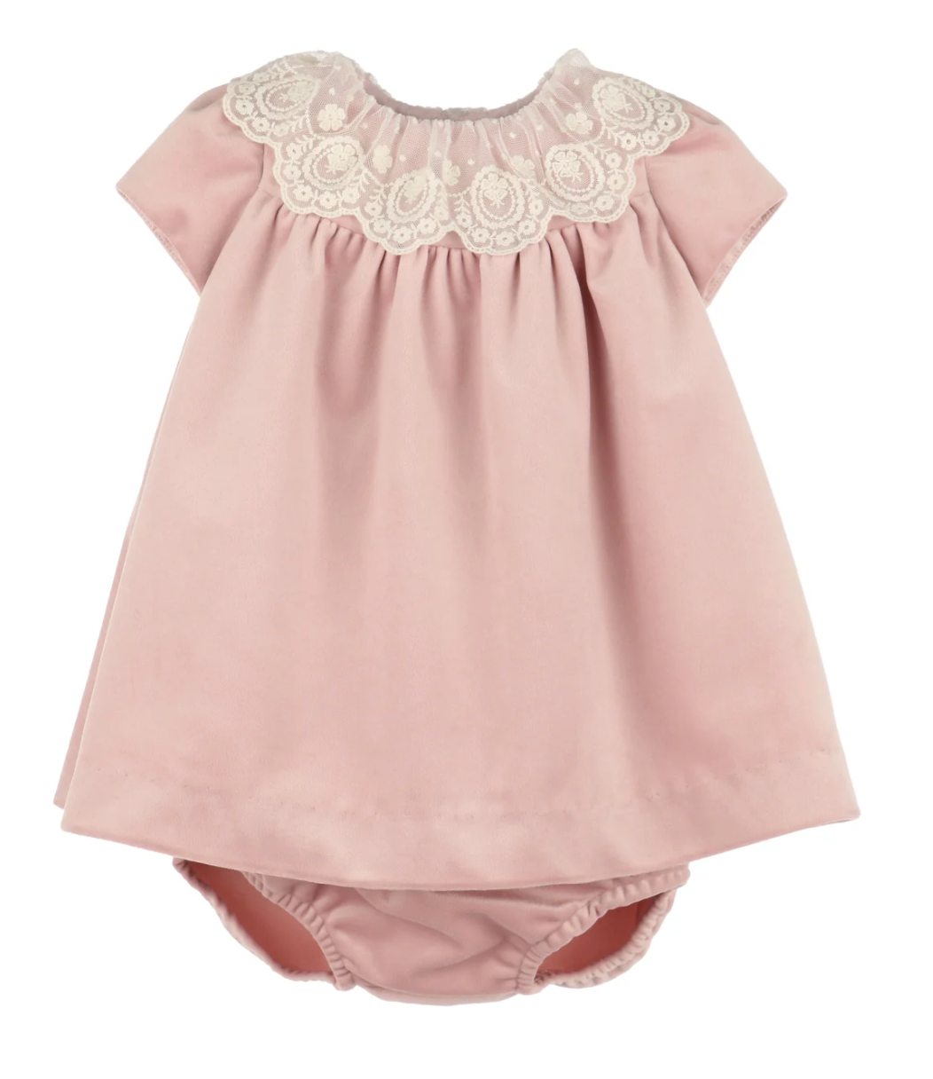 Rose Deluxe Velvet Float Dress - Cardeva