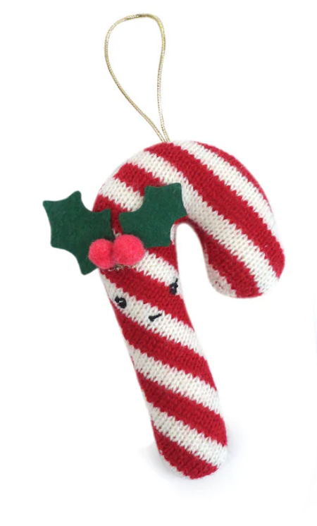 Merry Holiday Candy Cane Ornament - Cardeva