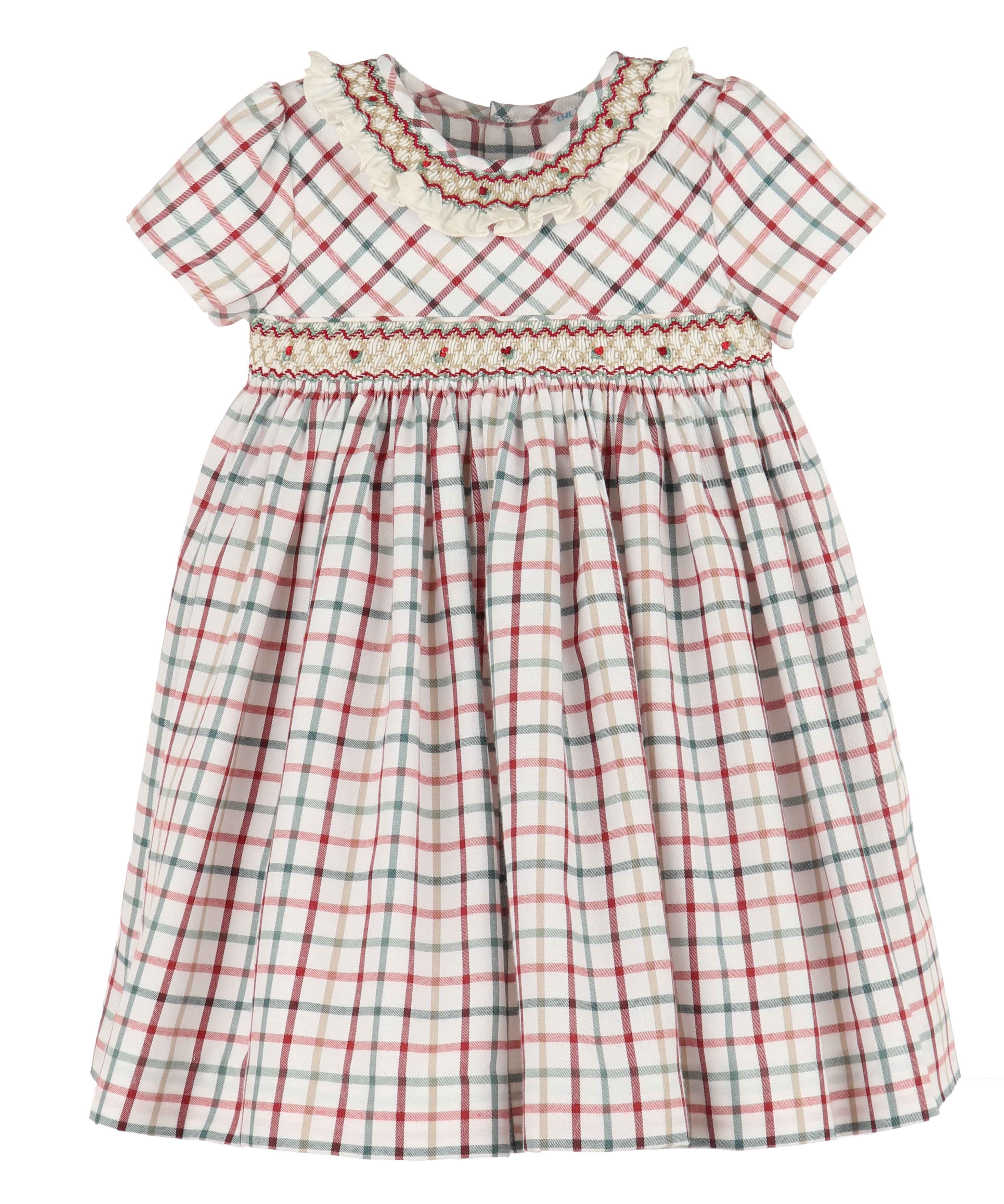 Tattersall Girl Smocked Dress - Cardeva