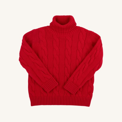 Red TurtleNeck Sweater - Cardeva
