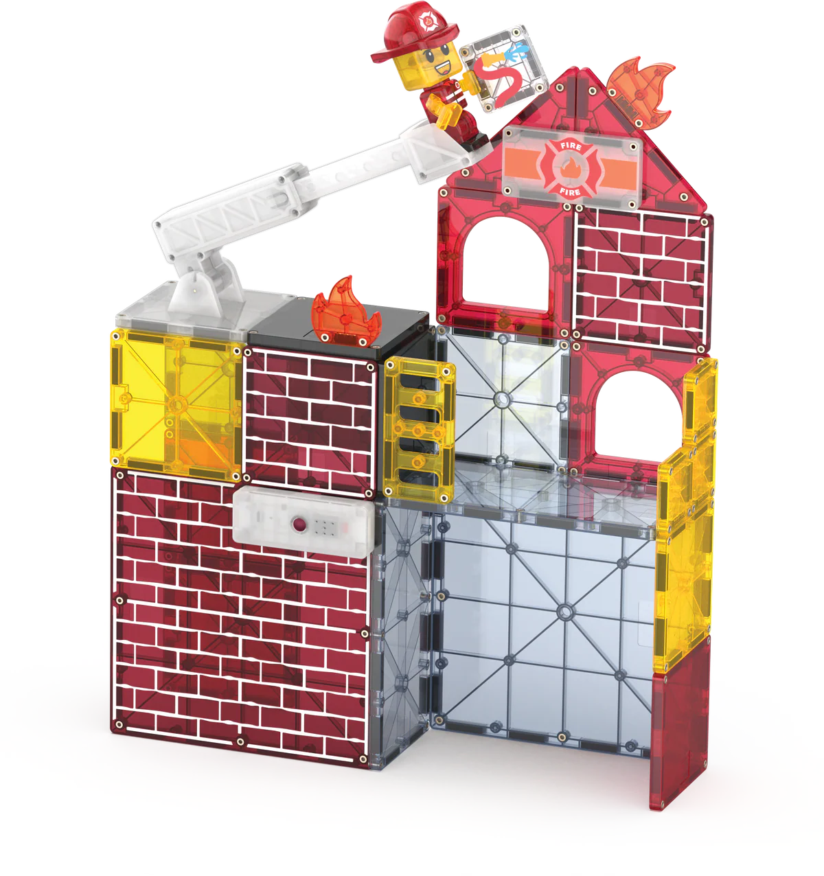 Magna Tiles Fire Station - Cardeva