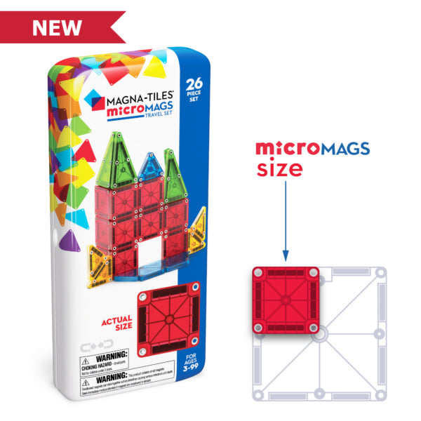 Magna Tiles Micromags Travel Set 26pcs - Cardeva
