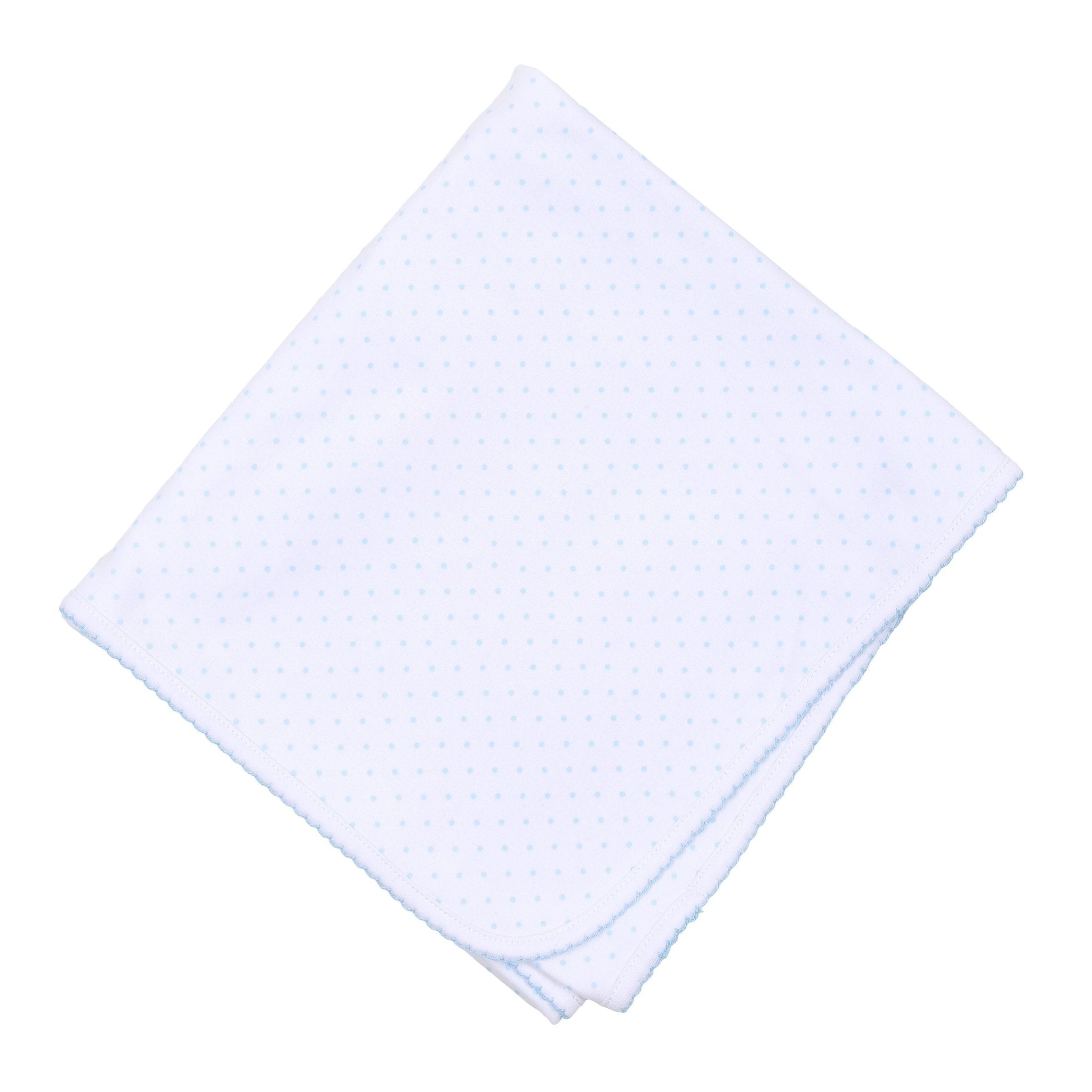 Mini Dot Receiving Blanket Blue - Cardeva