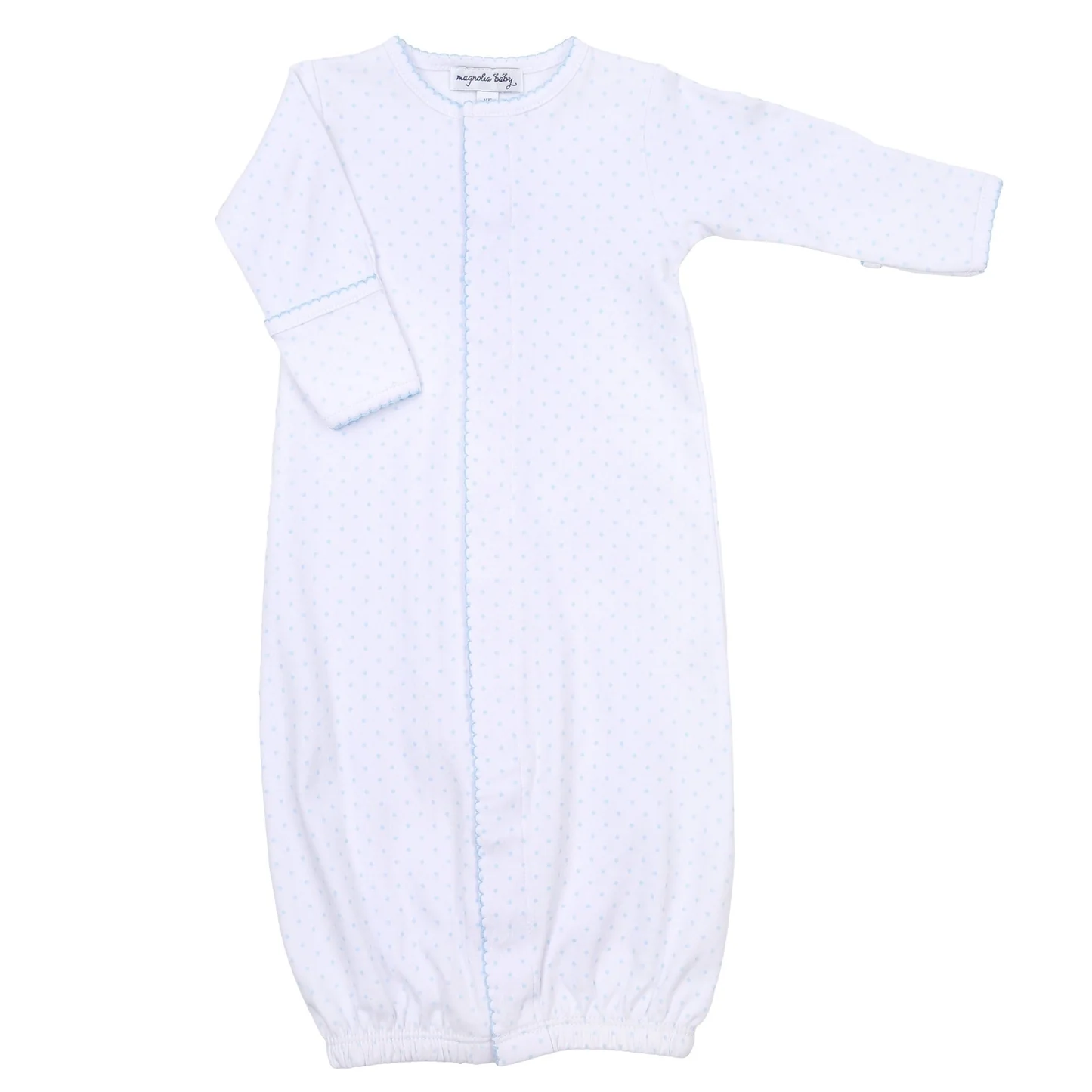 Blue Mini Dots Conv Gown - Cardeva