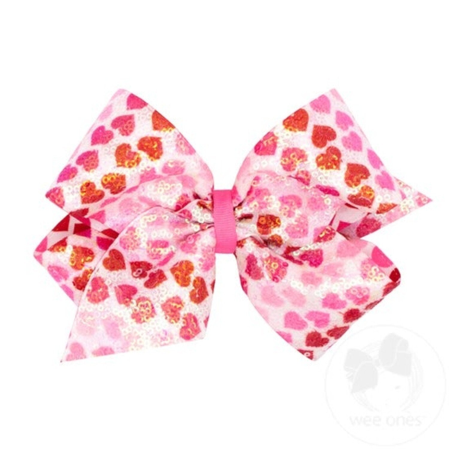Sequin Heart Bow - Cardeva